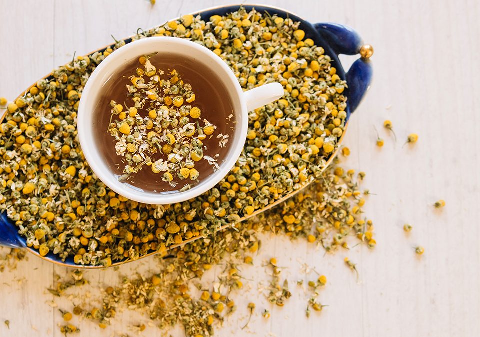 Chamomile Tea Bag Cut