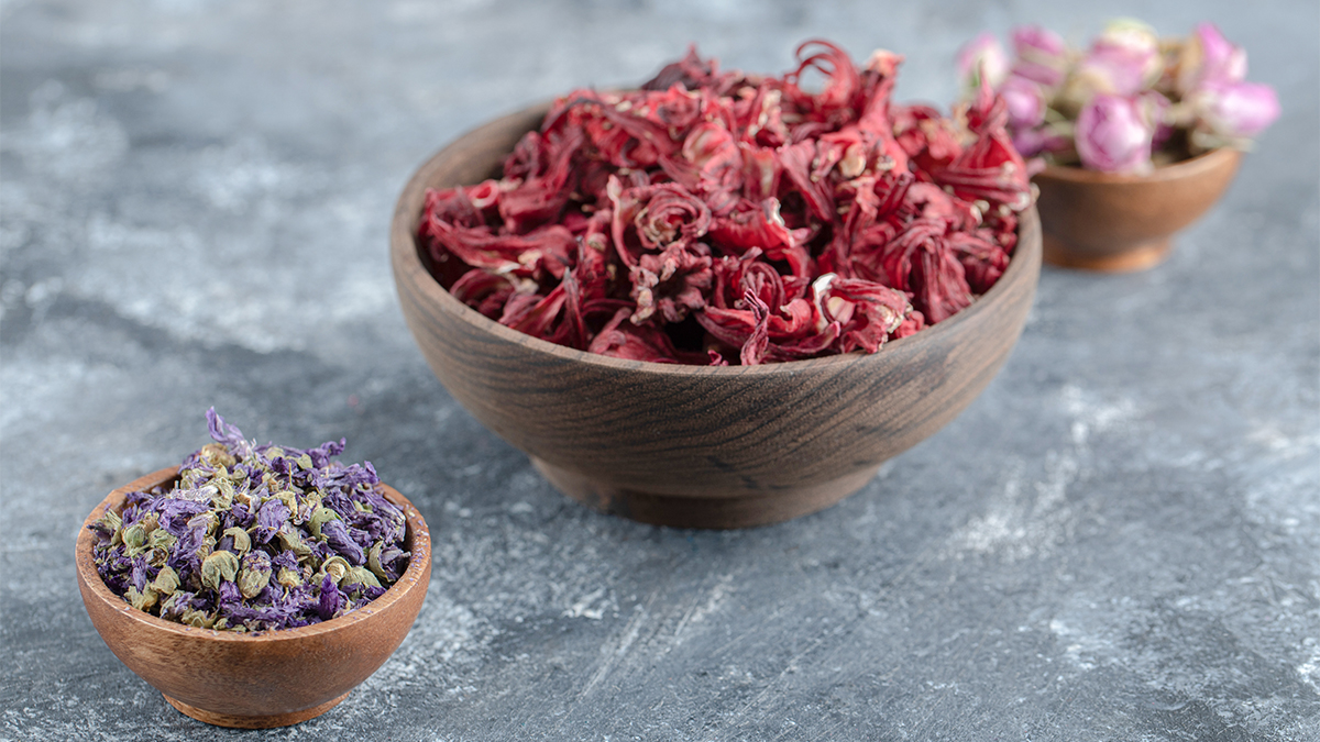 Hibiscus Flower Crushed