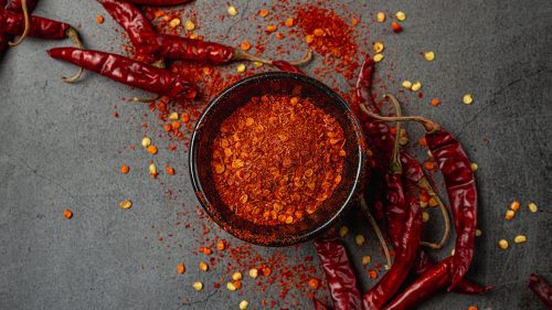 Chili pepper flakes