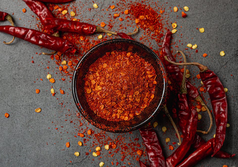 Chili pepper flakes